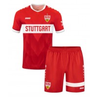 Echipament fotbal Stuttgart Tricou Deplasare 2024-25 pentru copii maneca scurta (+ Pantaloni scurti)